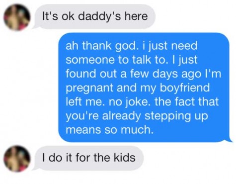 A conversation on Tinder.