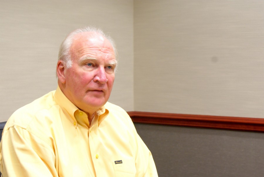 President Robert Breuder, as pictured above during an August 2014 interview with The Courier, is set to retire in March 2016.
