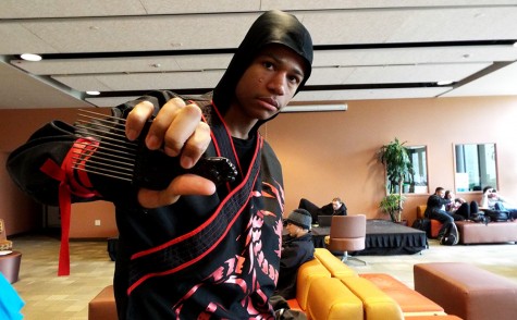 COD Student EJ Lewis as Black Power Ninja