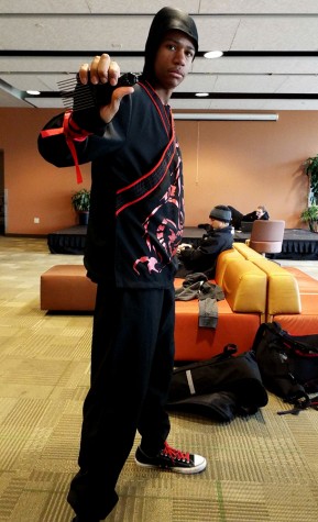 COD Student EJ Lewis as Black Power Ninja