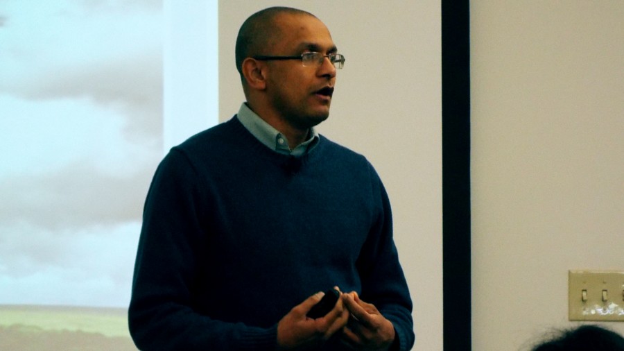 Gadadhara Pandit Dasa giving a seminar for his Conscience Mind series at the College of DuPage from Feb. 25 though Feb 26. 