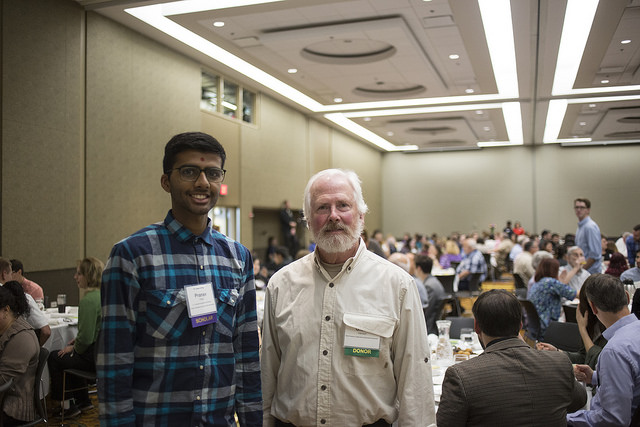 Glenn Hansen (Right) at a recent scholarship reception 