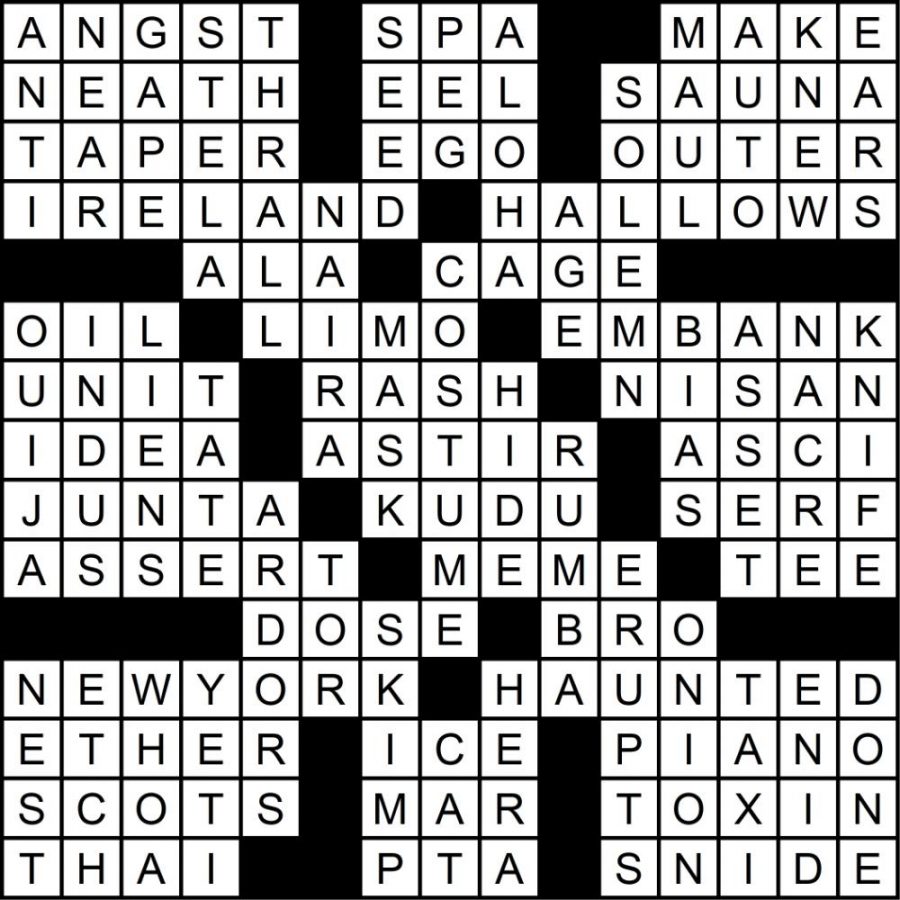 Oct .18 Crossword Puzzle answers