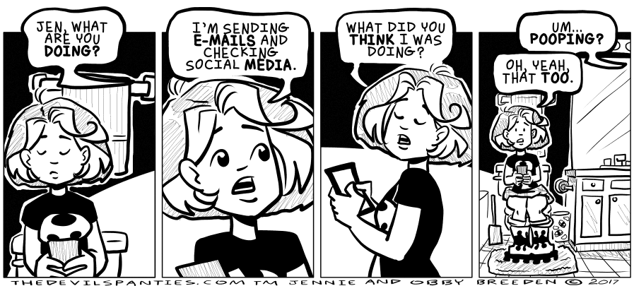 Comic: A social media managers workplace
