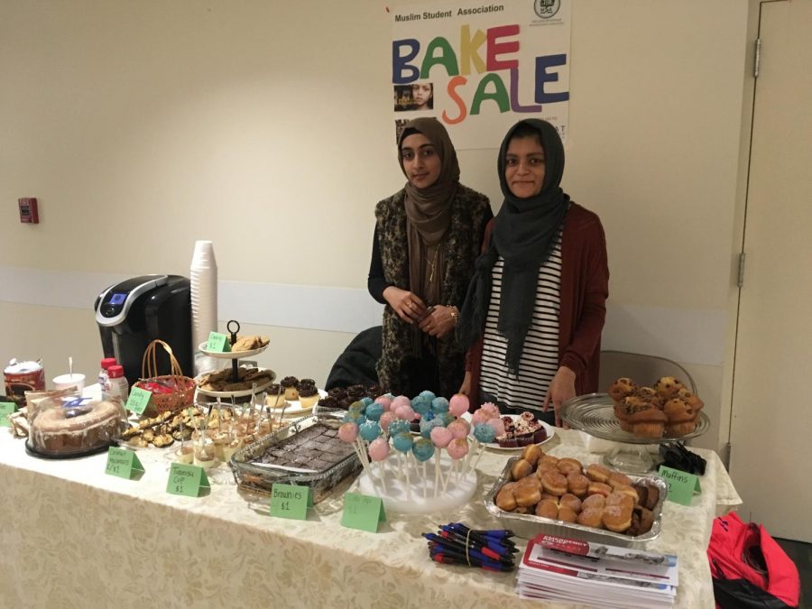MSA Officers at a recent bake sale on campus 