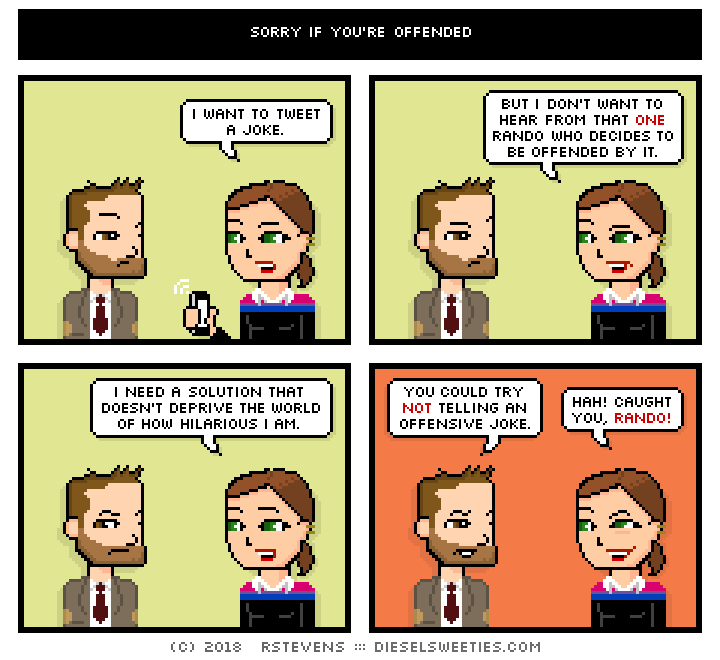 Comic: Sorry if youre offended