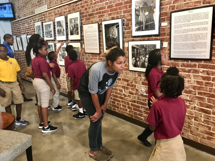 Third- and fourth-graders from Vision Prep tour the Withers Collection Museum and Gallery on Beale Street.