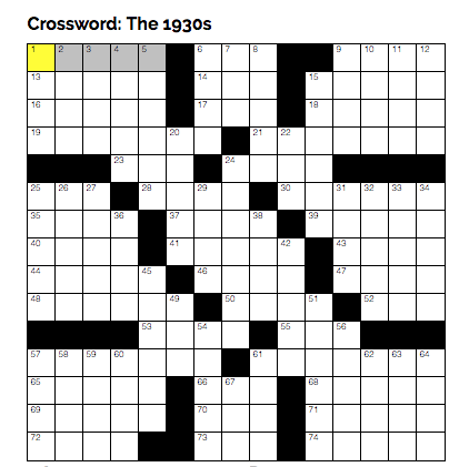 Online crossword for Aug. 22