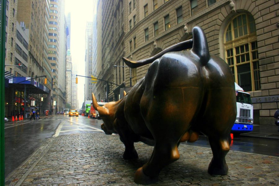 Dangling for all to see, the Wall Street Bulls testicles roar out, Damn right my boys can swim. Our capitalistic men thrive on aggression, strength and brutal force. Has competition and the masculine ideal corrupted what it means to be a man?  