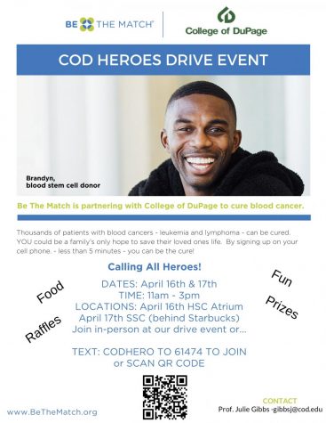 COD Biology Professor Organizes Spring Stem Cell Registry Drive