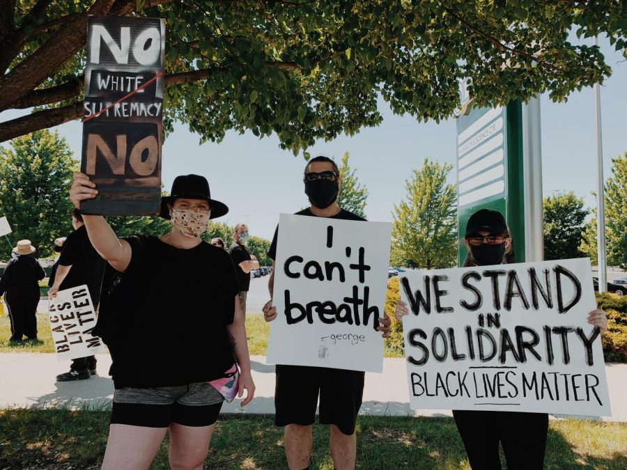 Silent march for Black Lives Matter on the COD Campus