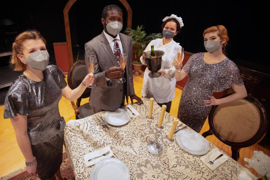 Provided by COD Theatre Department
Pictured: Actors Alyson Meyers (far left); Nicholas Washington (center left); Monica Rosales (center right); Lilly Zuniga (far right)