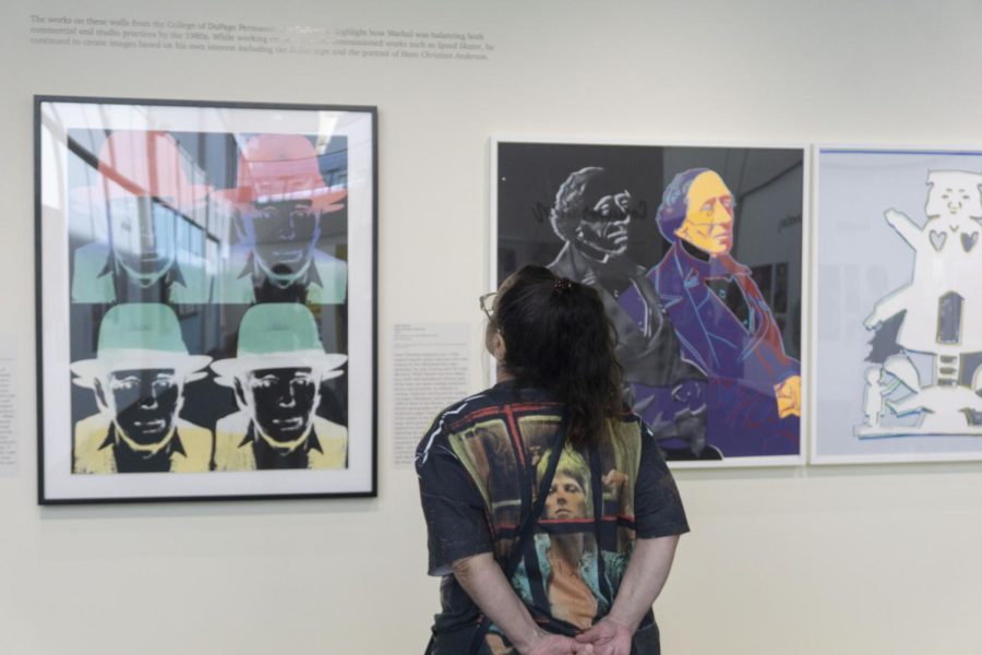 The historical exhibit highlighted Warhol's work/life, from 1928-1980's.