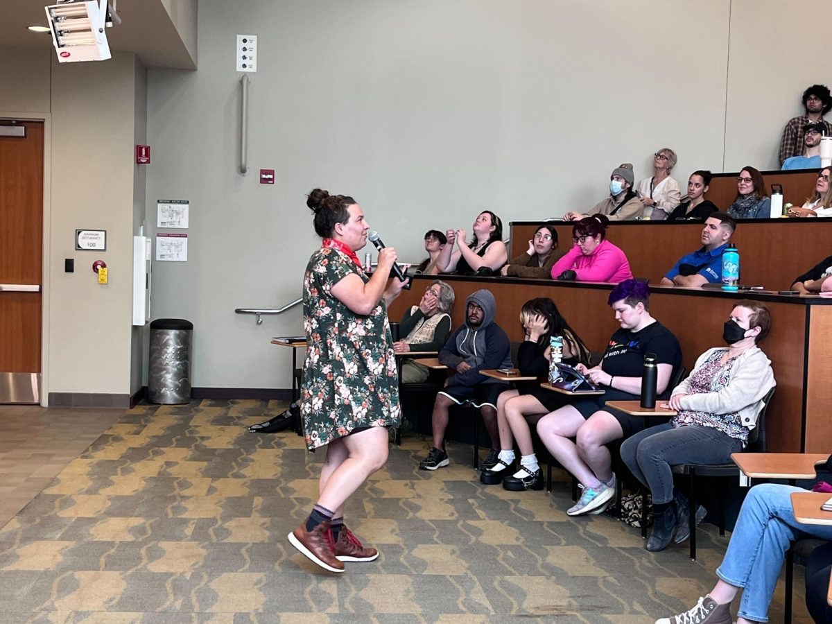 India Johnson's Artist Talk to photography and art students.