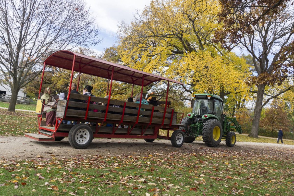 Hayrides went on all-day, $5 for people ages 5 and up. 