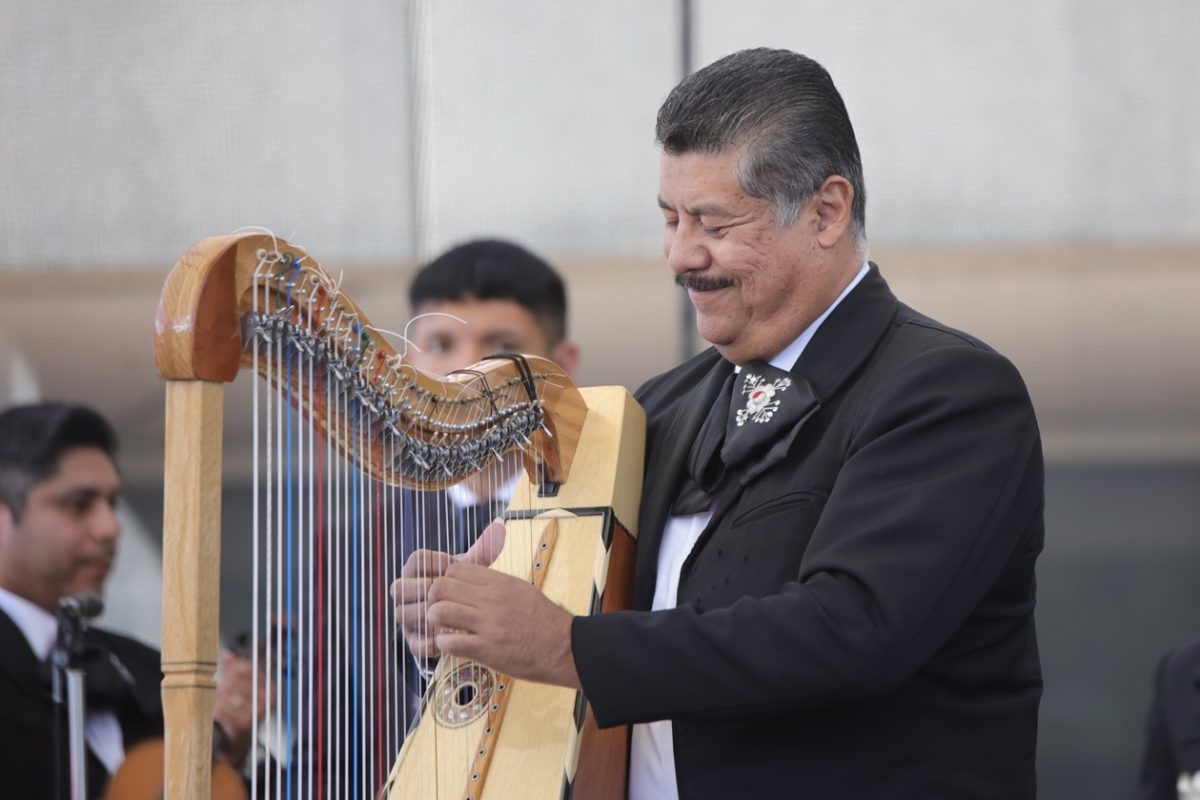 Mariachi Monumental performs at the Olmec Family Fiesta. 