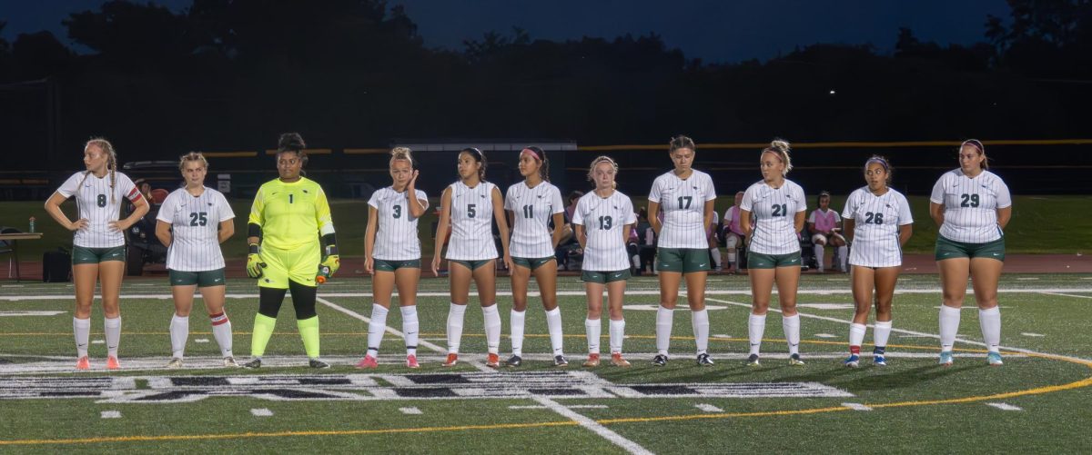 The team lineup before the game.