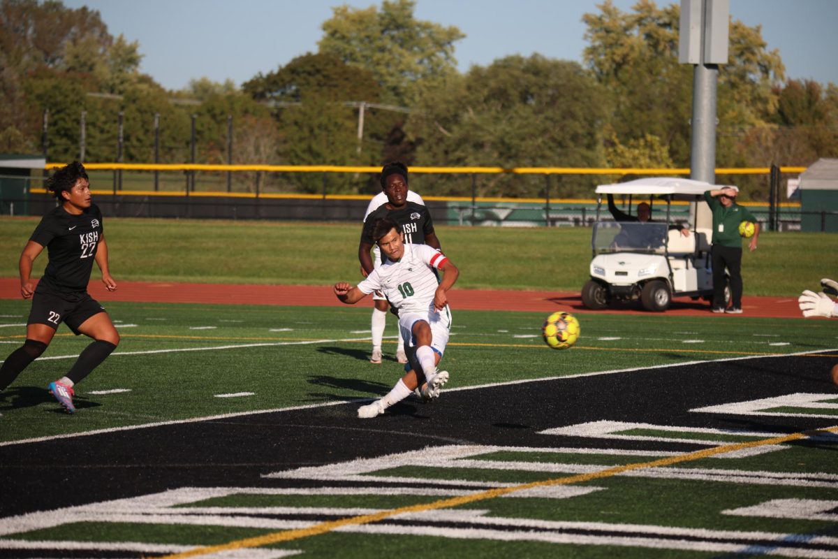 Sophomore Alexin Hernandez scores a goal. 