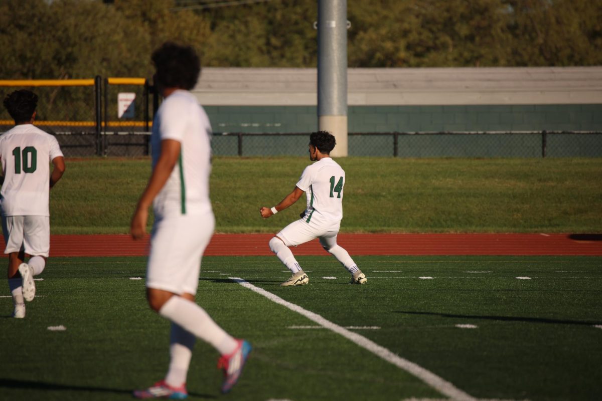 Luis Gutierrez celebrates after scoring a goal. 