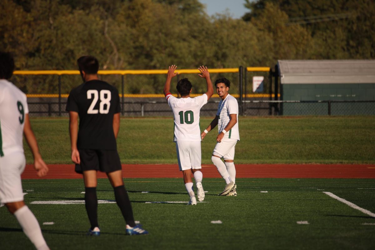 Luis Gutierrez celebrates after scoring a goal. 