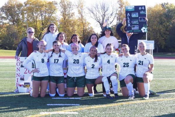 Alyssa Basford, Sabrina Cox, Veronica Helma, Adamaris Lara, Alexandra Peric, Sugarman, and Joli Weigandt celebrate sophomore night.