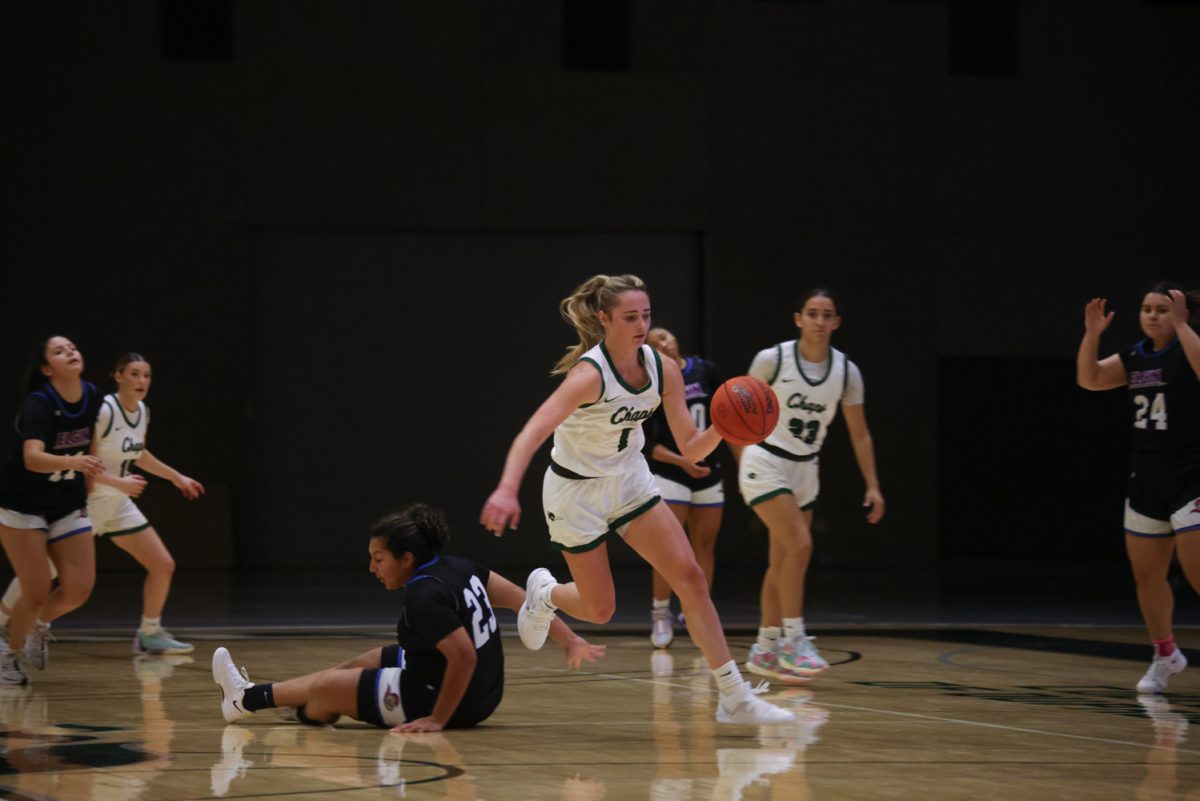 Sophomore Makenna Brown gains control of the ball. 