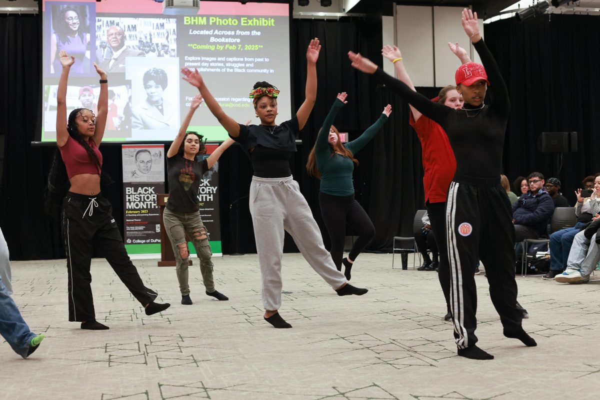 COD dance performs in the Black History Month opening ceremony.