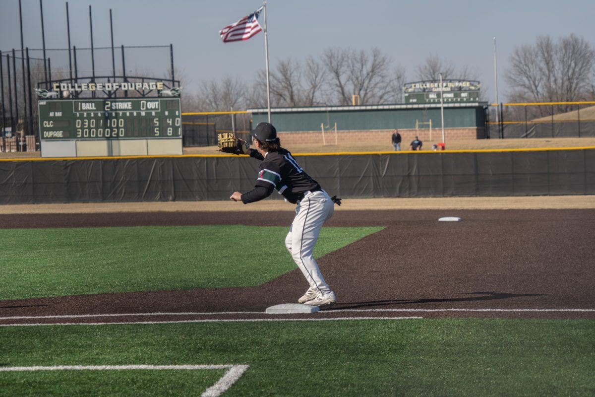 Number 11, Matt McBrien making a catch for the out.
