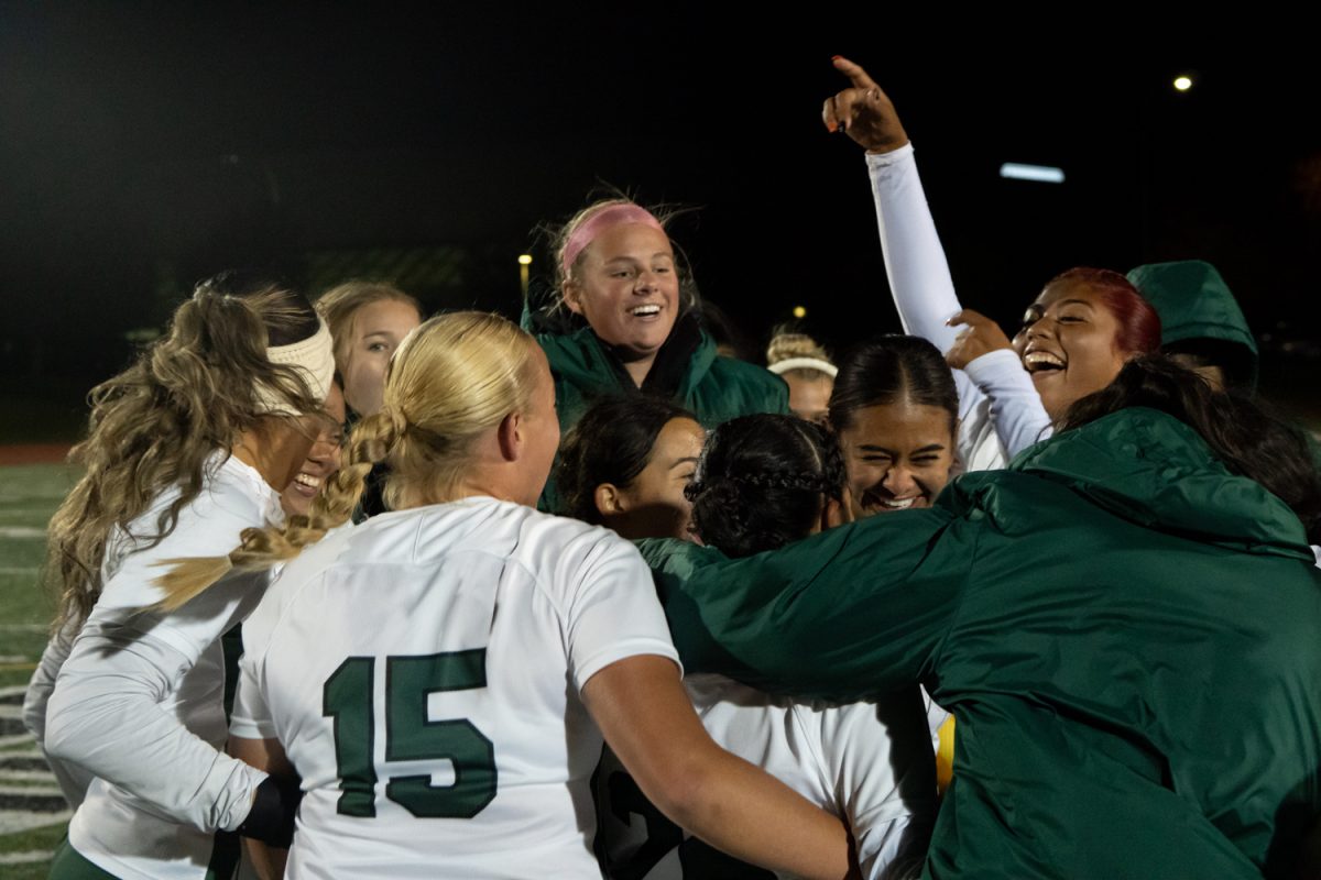 The team celebrating after the win.
