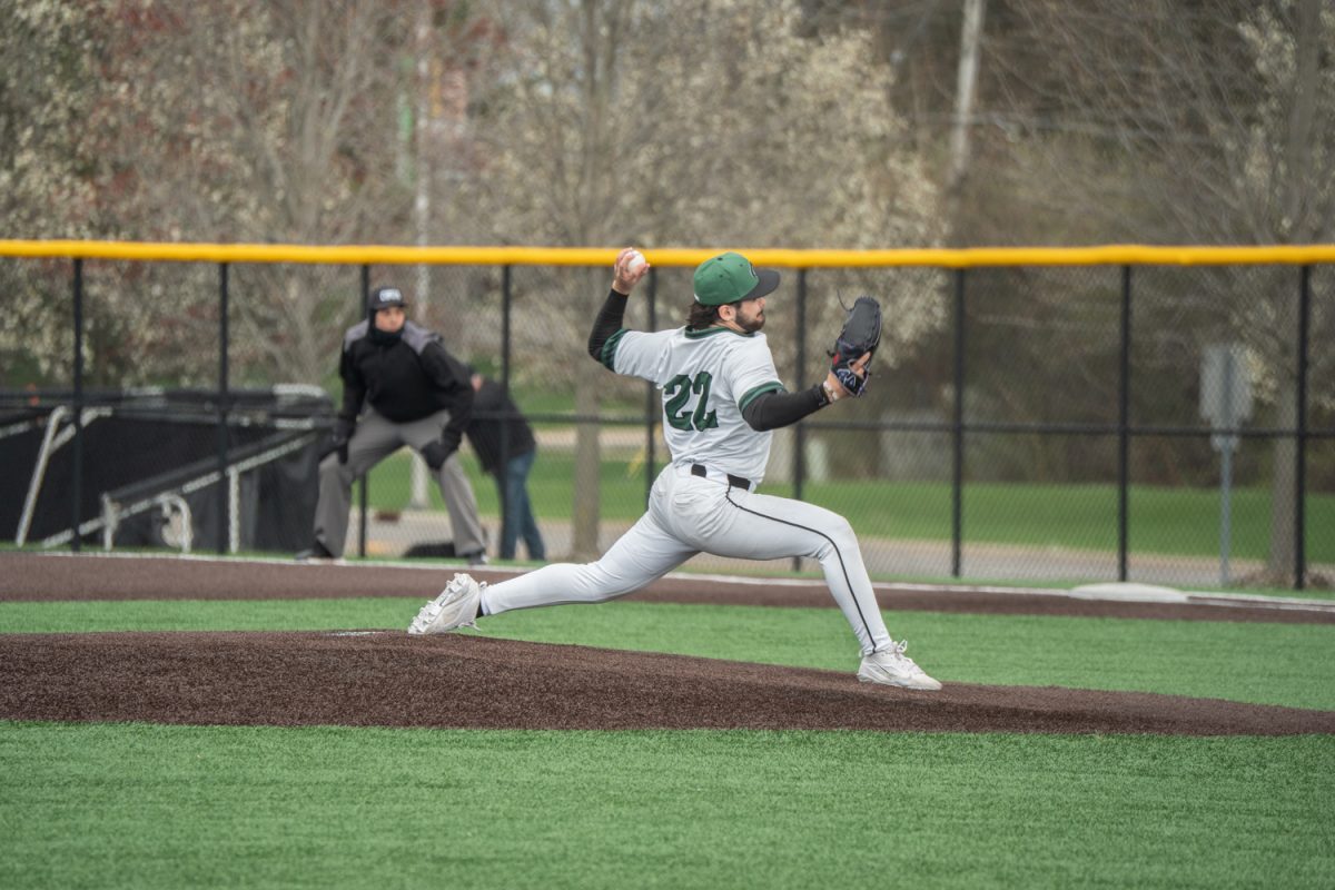 Number 22, Alex Ingram throwing a pitch.

